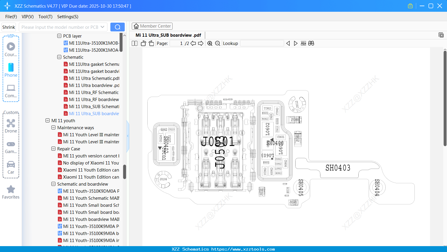 Xiaomi Mi 11 Ultra_SUB Boardview